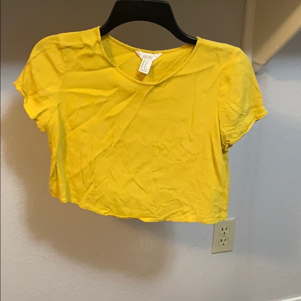 Yellow Crop Top
